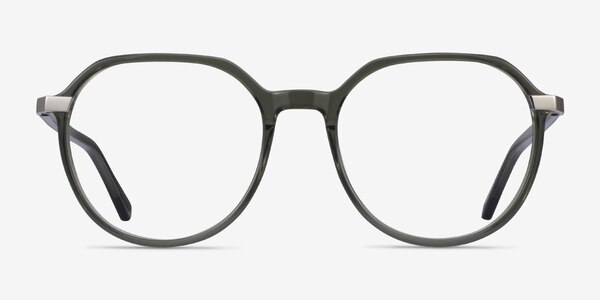 Niagara Clear Khaki Green Acetate Eyeglass Frames