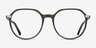 Niagara Clear Khaki Green AcetateEyeglass Frames from EyeBuyDirect, Front View