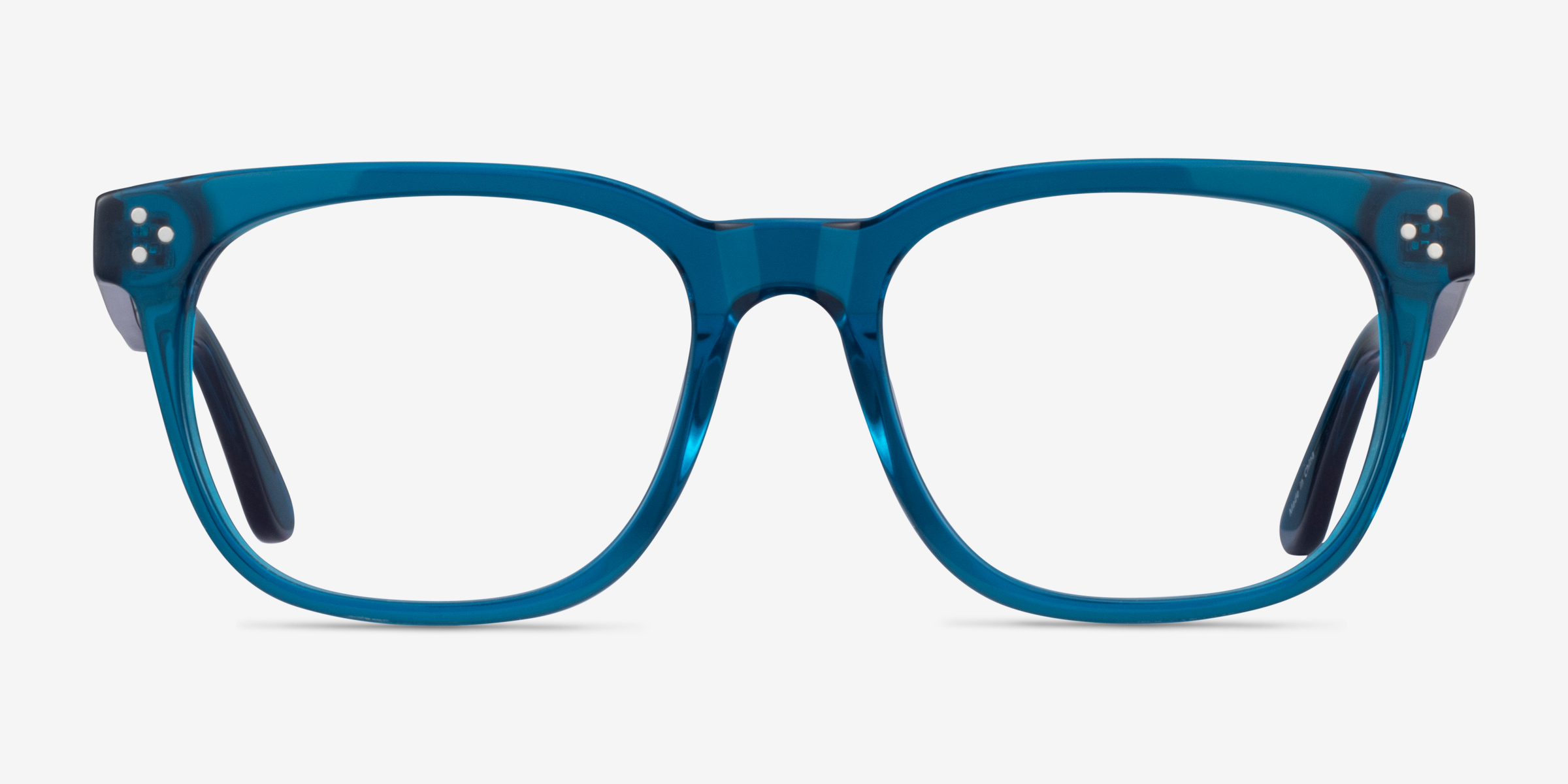 Adriatic Square Clear Blue Full Rim Eyeglasses | Eyebuydirect