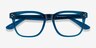 Adriatic Clear Blue AcetateEyeglass Frames from EyeBuyDirect, Closed View