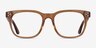 Adriatic Clear Brown AcetateEyeglass Frames from EyeBuyDirect, Front View