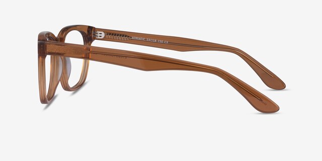 Adriatic Clear Brown AcetateEyeglass Frames from EyeBuyDirect, Side View