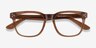 Adriatic Clear Brown AcetateEyeglass Frames from EyeBuyDirect, Closed View