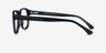 Galveston Dark Blue Striped AcetateEyeglass Frames from EyeBuyDirect, Side View
