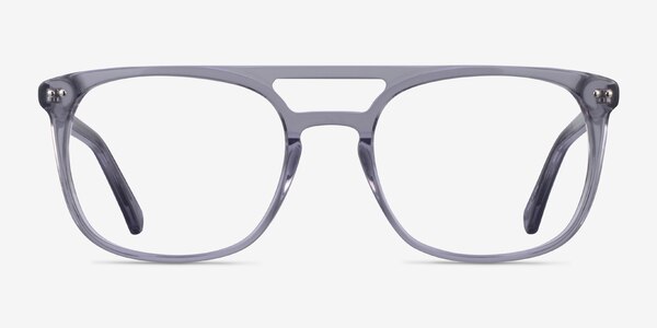 Eclipse Clear Gray Acétate Montures de lunettes de vue