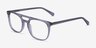 Eclipse Clear Gray AcetateEyeglass Frames from EyeBuyDirect, Angle View