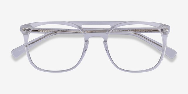 Eclipse Clear AcetateEyeglass Frames from EyeBuyDirect, Closed View