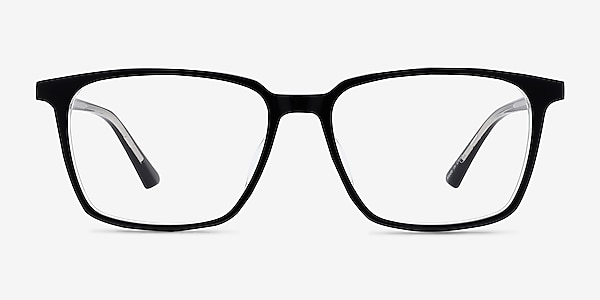 Juliana Black Clear Acétate Montures de lunettes de vue