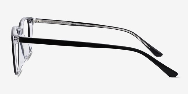 Juliana Black   Clear AcetateEyeglass Frames from EyeBuyDirect, Side View