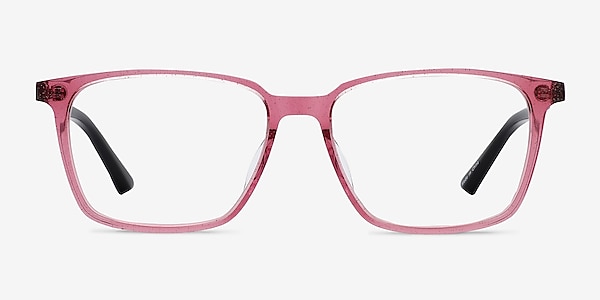 Juliana Glitter Pink   Black Acetate Eyeglass Frames