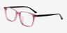 Juliana Glitter Pink   Black AcetateEyeglass Frames from EyeBuyDirect, Angle View