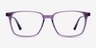 Juliana Glitter Purple AcetateEyeglass Frames from EyeBuyDirect, Front View