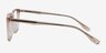 Basic Champagne AcetateEyeglass Frames from EyeBuyDirect, Side View