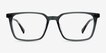 Basic Clear Gray Black AcetateEyeglass Frames from EyeBuyDirect, Front View