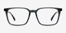 Basic Clear Gray   Black AcetateEyeglass Frames from EyeBuyDirect, Front View