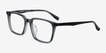 Basic Clear Gray Black AcetateEyeglass Frames from EyeBuyDirect, Angle View
