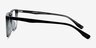 Basic Clear Gray   Black AcetateEyeglass Frames from EyeBuyDirect, Side View