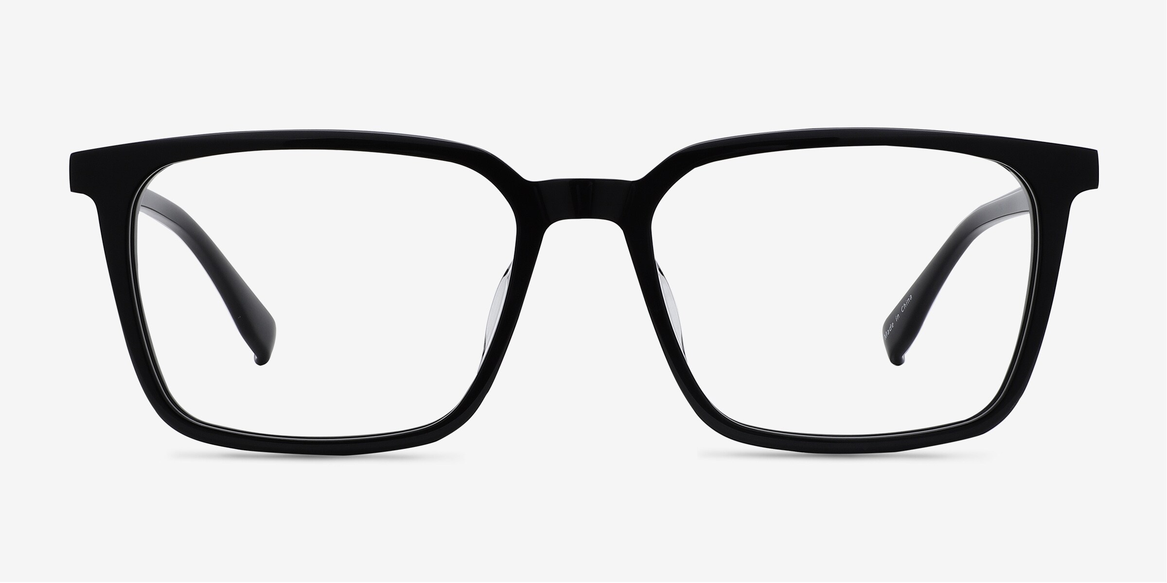 Basic Rectangle Black Full Rim Eyeglasses | Eyebuydirect