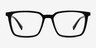 Basic Black AcetateEyeglass Frames from EyeBuyDirect, Front View