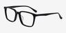 Basic Black AcetateEyeglass Frames from EyeBuyDirect, Angle View