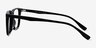 Basic Black AcetateEyeglass Frames from EyeBuyDirect, Side View