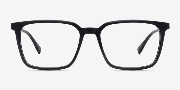 Basic Matte Black Acetate Eyeglass Frames