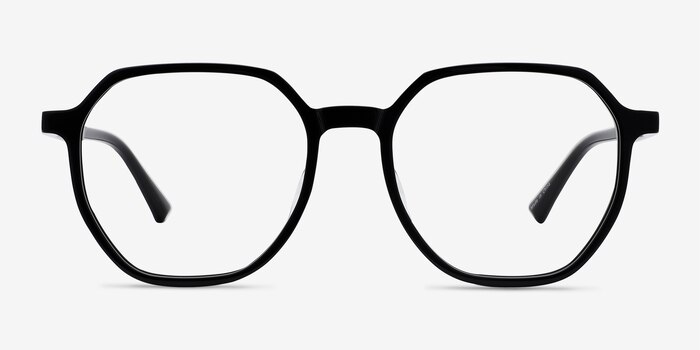Tiki Noir Acétate Montures de lunettes de vue d'EyeBuyDirect