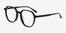 Tiki Black AcetateEyeglass Frames from EyeBuyDirect, Angle View
