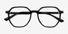 Tiki Black AcetateEyeglass Frames from EyeBuyDirect, Closed View