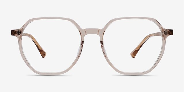 Tiki Champagne AcetateEyeglass Frames from EyeBuyDirect, Front View