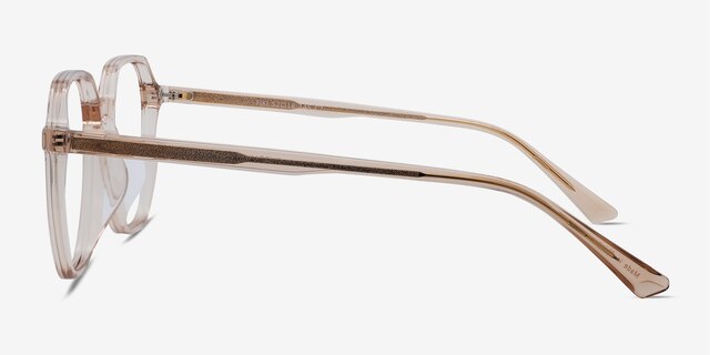 Tiki Champagne AcetateEyeglass Frames from EyeBuyDirect, Side View