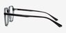 Tiki Clear Gray AcetateEyeglass Frames from EyeBuyDirect, Side View
