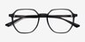 Tiki Clear Gray AcetateEyeglass Frames from EyeBuyDirect, Closed View