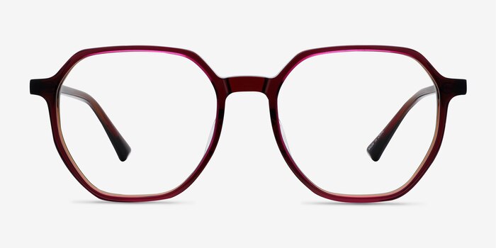 Tiki Brown   Pink Acetate Eyeglass Frames from EyeBuyDirect