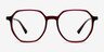 Tiki Brown   Pink AcetateEyeglass Frames from EyeBuyDirect, Front View