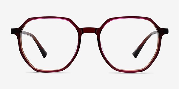 Tiki Brown Pink Acetate Eyeglass Frames