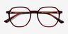 Tiki Brown   Pink AcetateEyeglass Frames from EyeBuyDirect, Closed View