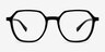 Oscar Black AcetateEyeglass Frames from EyeBuyDirect, Front View