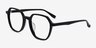 Oscar Black AcetateEyeglass Frames from EyeBuyDirect, Angle View