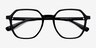 Oscar Black AcetateEyeglass Frames from EyeBuyDirect, Closed View