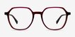 Oscar Brown Pink AcetateEyeglass Frames from EyeBuyDirect, Front View