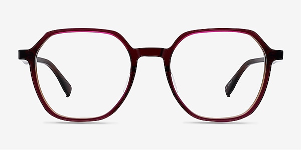 Oscar Brown Pink Acetate Eyeglass Frames