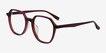 Oscar Brown Pink AcetateEyeglass Frames from EyeBuyDirect, Angle View