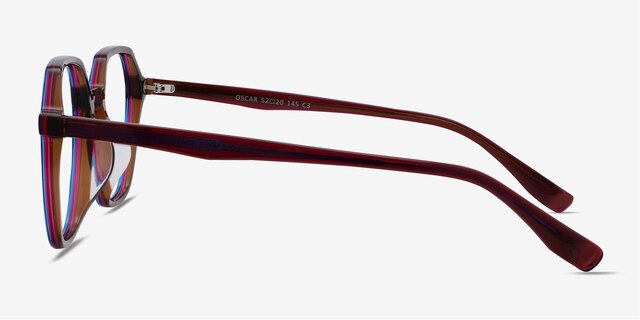 Oscar Brown   Pink AcétateMontures de lunettes de vue d'EyeBuyDirect, Vue de Côté
