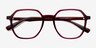 Oscar Brown   Pink AcétateMontures de lunettes de vue d'EyeBuyDirect, Vue Rapprochée