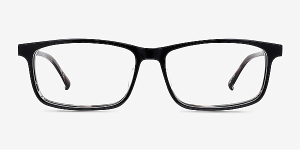 Jonas Black Striped Acetate Eyeglass Frames
