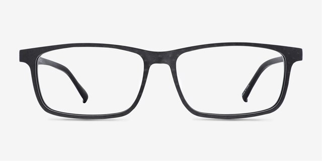 Jonas Matte Gray AcétateMontures de lunettes de vue d'EyeBuyDirect, Vue de Face
