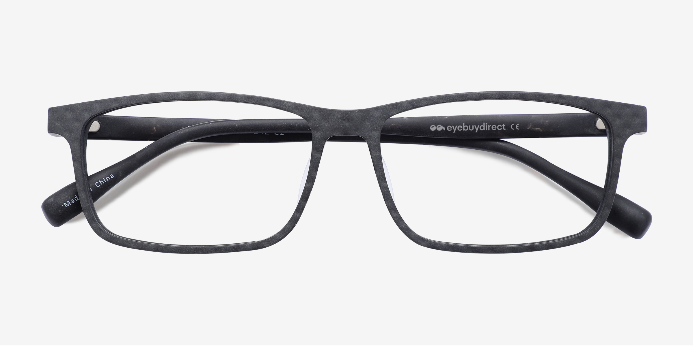Jonas Rectangle Matte Gray Full Rim Eyeglasses Eyebuydirect Canada