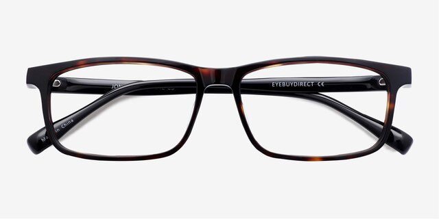 Jonas Tortoise   Black AcetateEyeglass Frames from EyeBuyDirect, Closed View