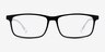 Jonas Black   Clear AcetateEyeglass Frames from EyeBuyDirect, Front View